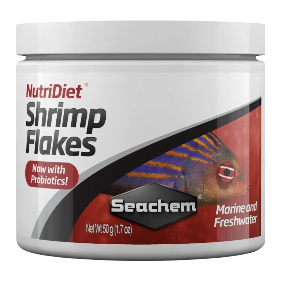 Racao Seachem Nutridiet Shrimp Flakes Probio